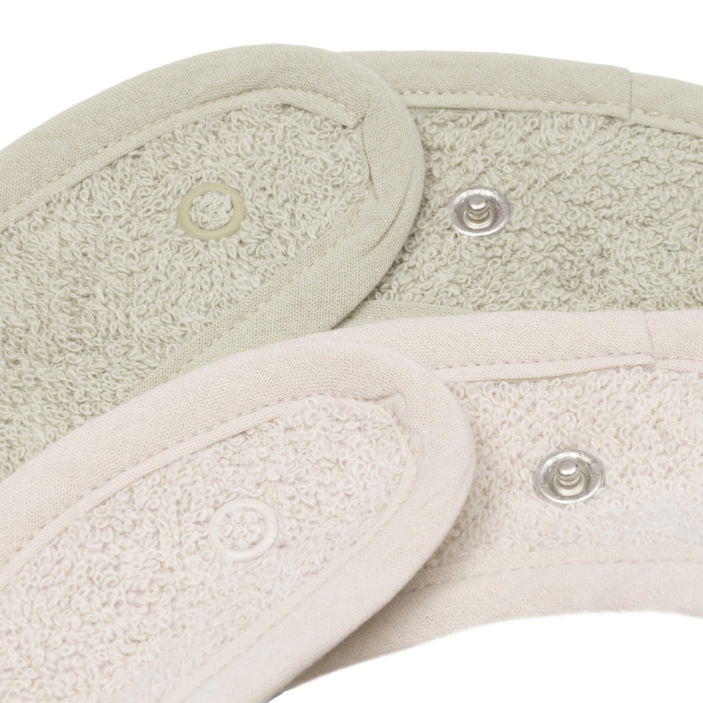 Jollein Bavoir En Tissu éponge Soft Matcha / Sand – 2 Pièces
 
