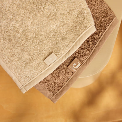 Jollein Bavor Bandana Sand / Milky Coffee – 2 Pièces