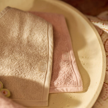Jollein Bavoir Bandana Silk Rose / Sand – 2 Pièces