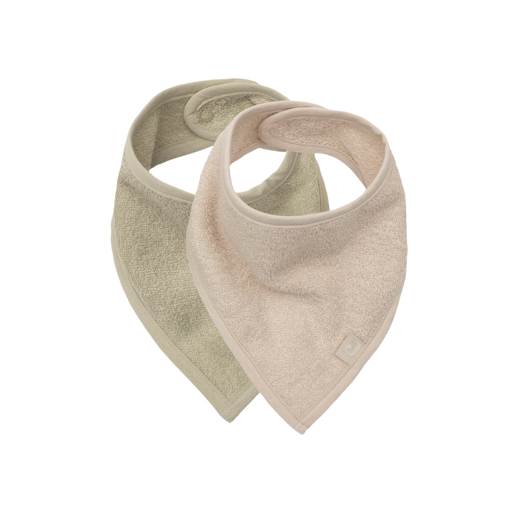 Jollein Bavoir Bandana Matcha / Sand – 2 Pièces