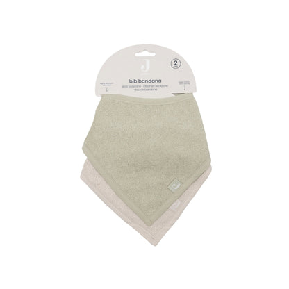 Jollein Bavoir Bandana Matcha / Sand – 2 Pièces