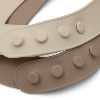 Jollein Bavoir Siliconen Natural Shades – 2 Pièces