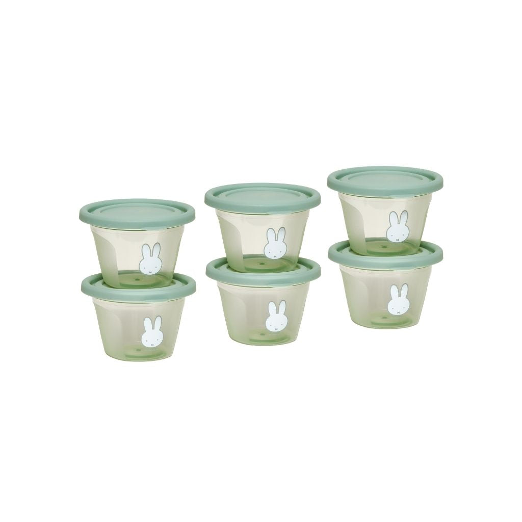 Koko Pots De Conservation De 120 ml Miffy Green – 6 Pièces