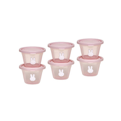 Koko Bewaarpotjes Van 120 ml Miffy Pink - 6 Stuks