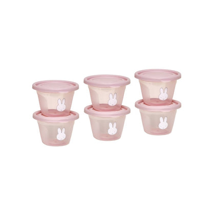 Koko Bewaarpotjes Van 120 ml Miffy Pink - 6 Stuks