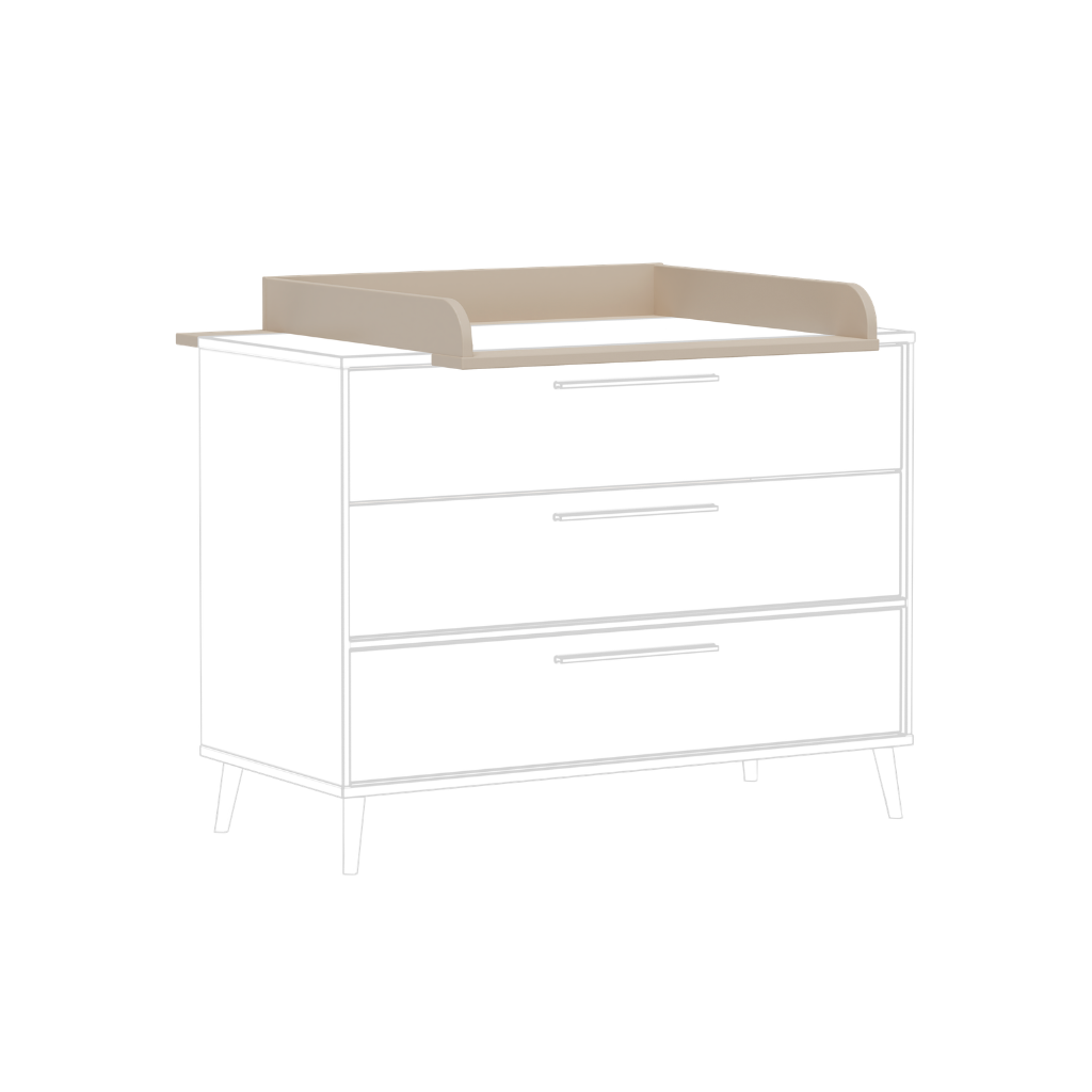 PAIDI Rallonge Pour Commode Large Eefje Uni Cashmere Beige