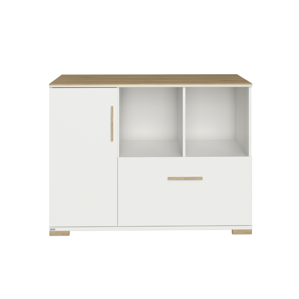 PAIDI Commode Met 1 Deur En 1 Lade Enie White