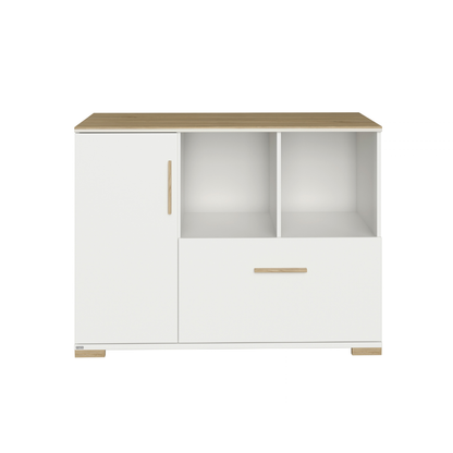PAIDI Commode Met 1 Deur En 1 Lade Enie White