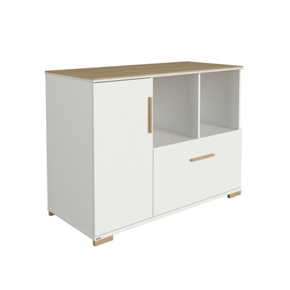 PAIDI Commode Met 1 Deur En 1 Lade Enie White