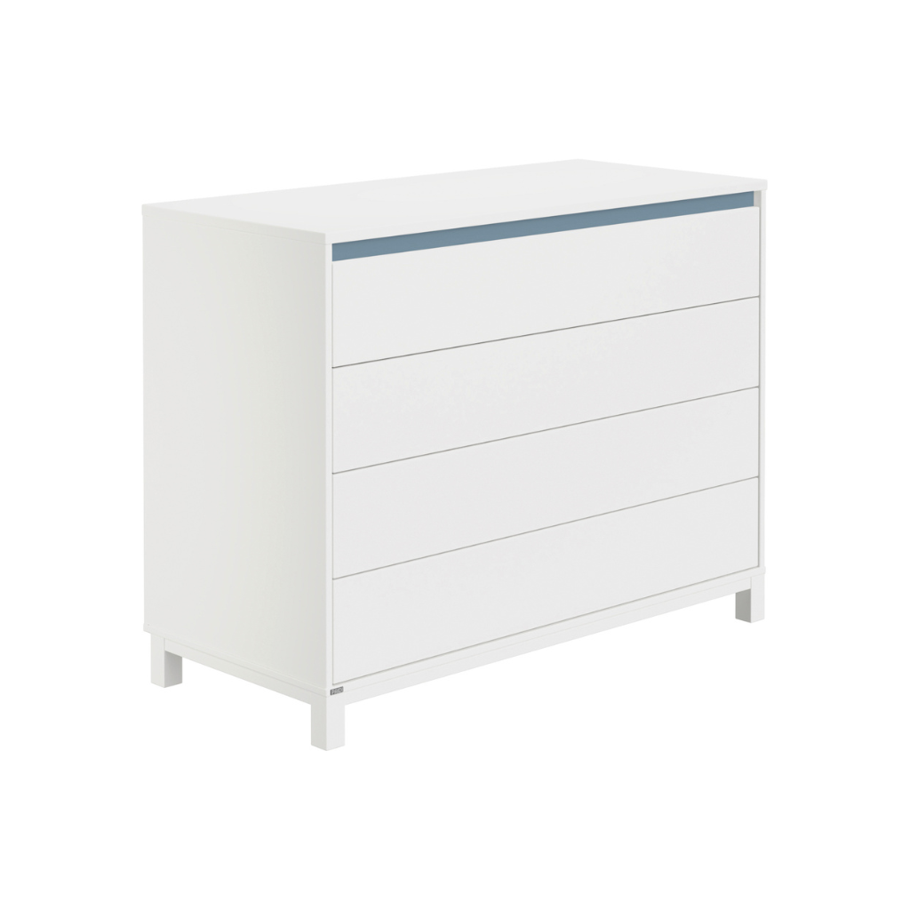 PAIDI Commode Olli Chalk White / Matt Blue