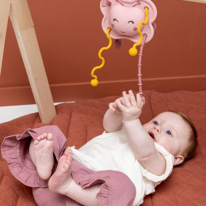 Trixie Jouet Sensoriel à Tirer En Silicone Mrs. Butterfly Roze 