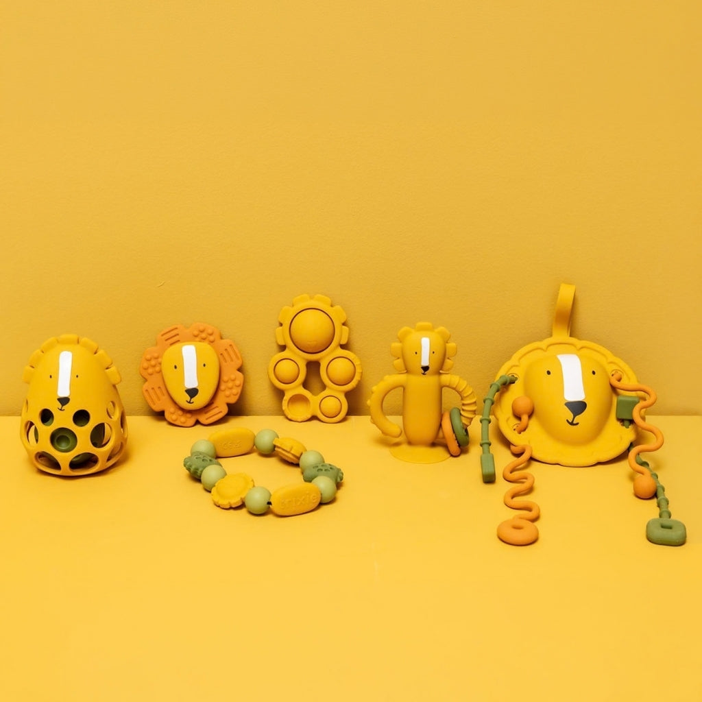 Trixie Hochet Sensoriel En Silicone Mr. Lion Yellow