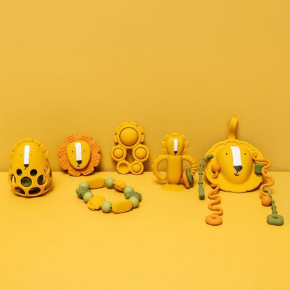 Trixie Hochet Sensoriel En Silicone Mr. Lion Yellow