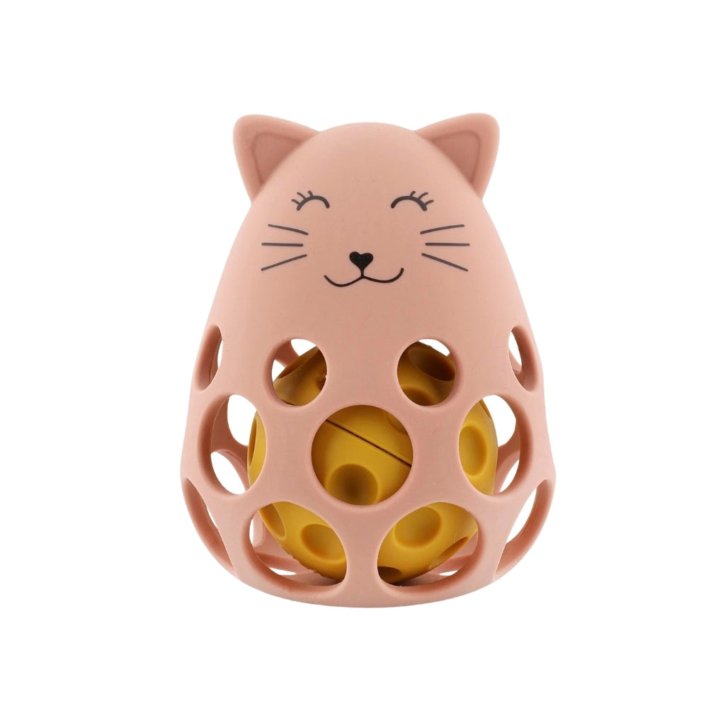 Trixie Hochet Sensoriel En Silicone Mrs. Cat Roze 