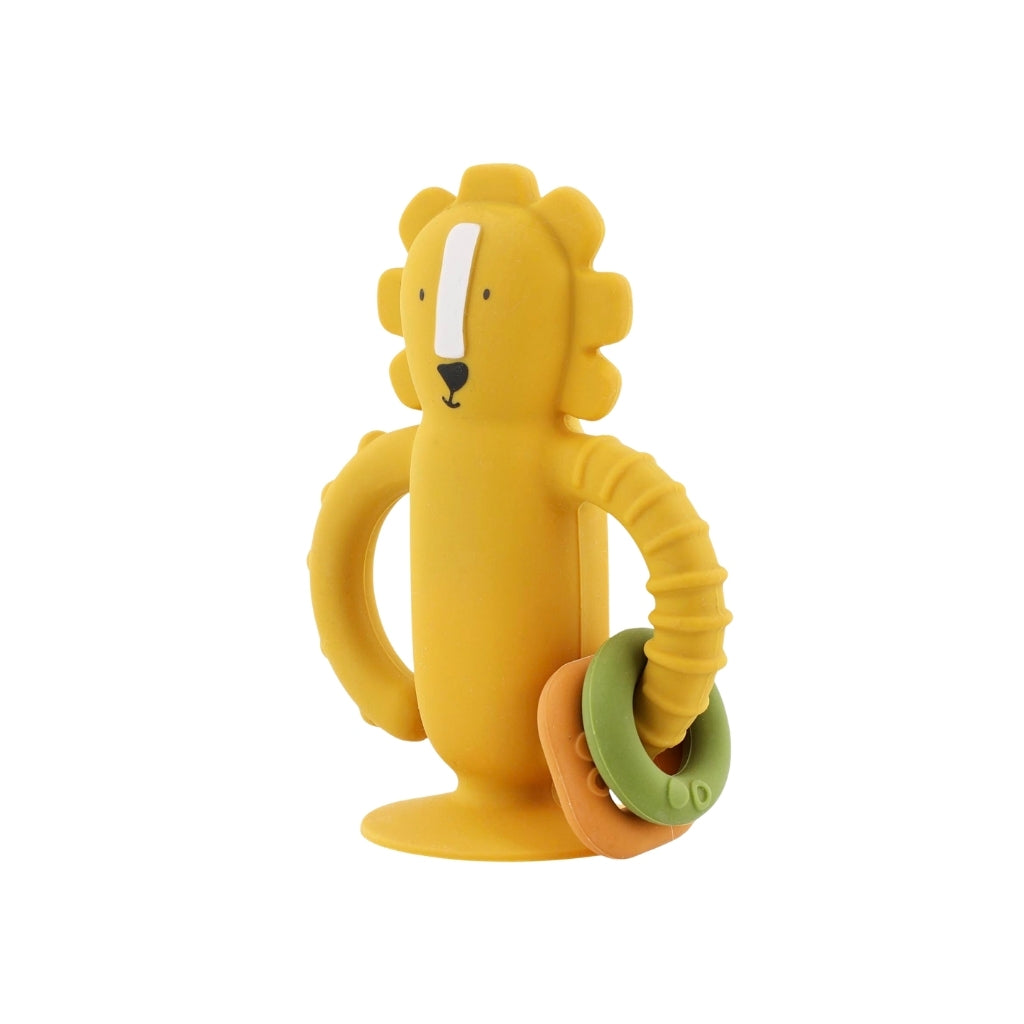 Trixie Jouet Sensoriel En Silicone Avec Ventouse Mr. Lion Yellow 