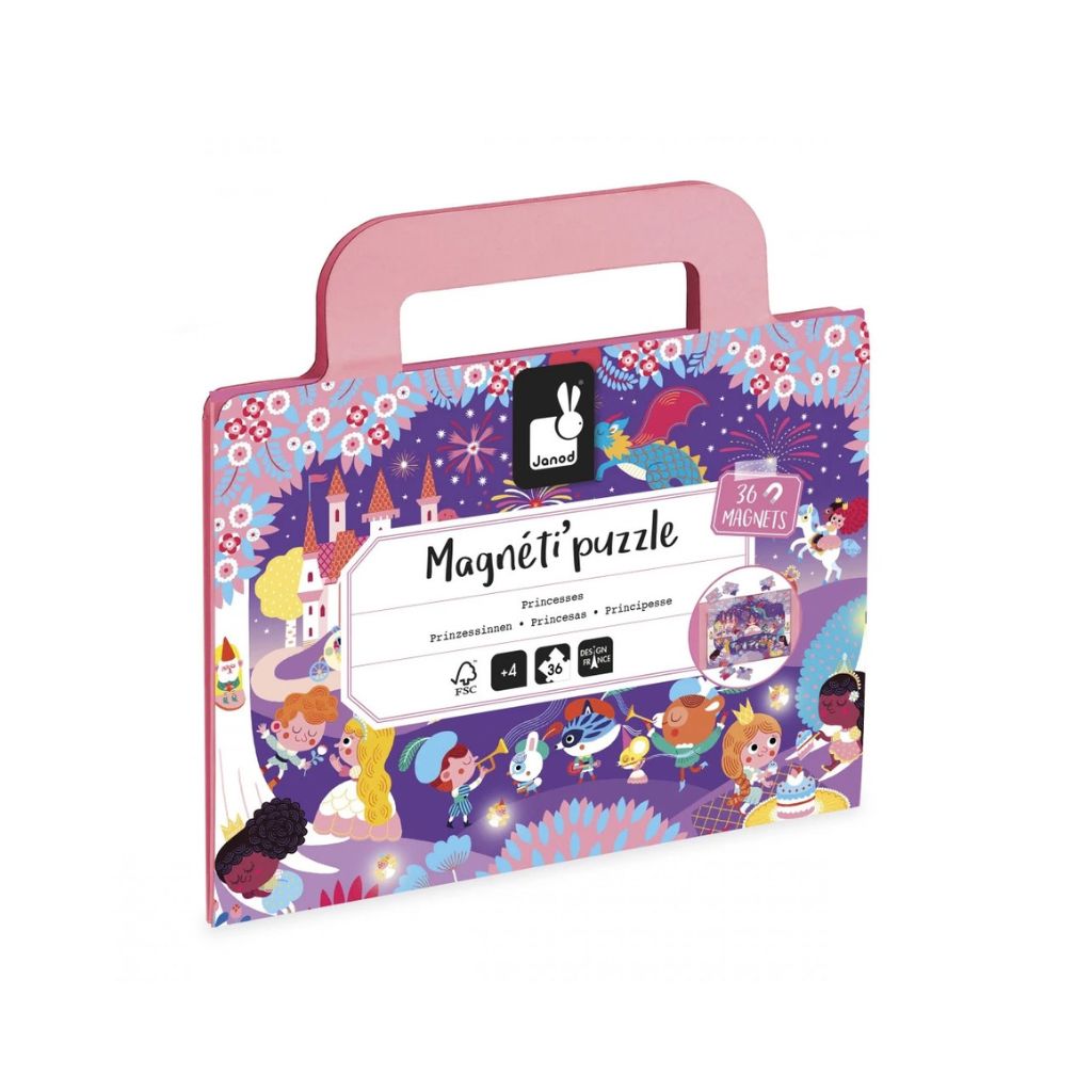 Janod Puzzle Magnétique Magnéti'puzzle Princesses Multi - 36 Pièces
 