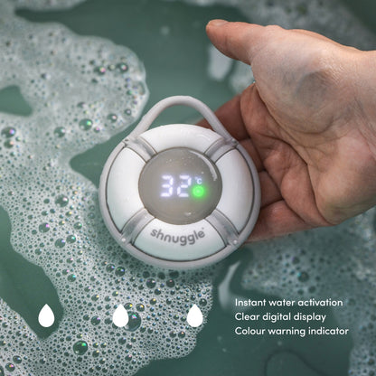 Shnuggle Digitale Badthermometer Bobbin’ Buoy Bath Grey