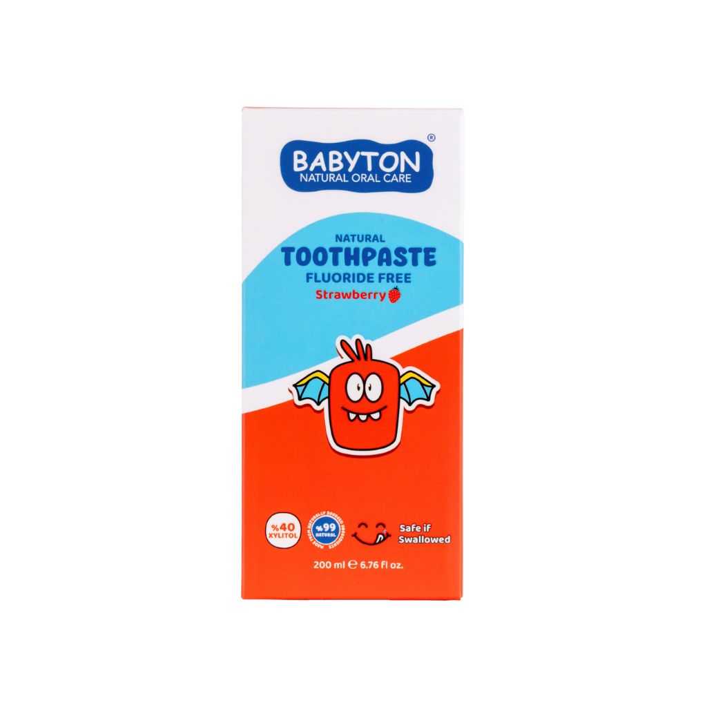 Babyton Dentifrice Flacon Pompe Sans Fluor Goût Fraise 200 ml