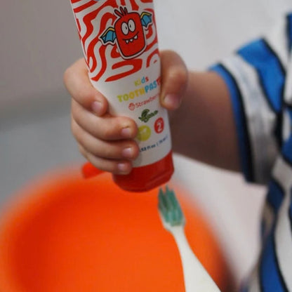 Babyton Natuurlijke Tandpasta Aardbei Smaak Met Fluoride +2 jaar – 75 ml