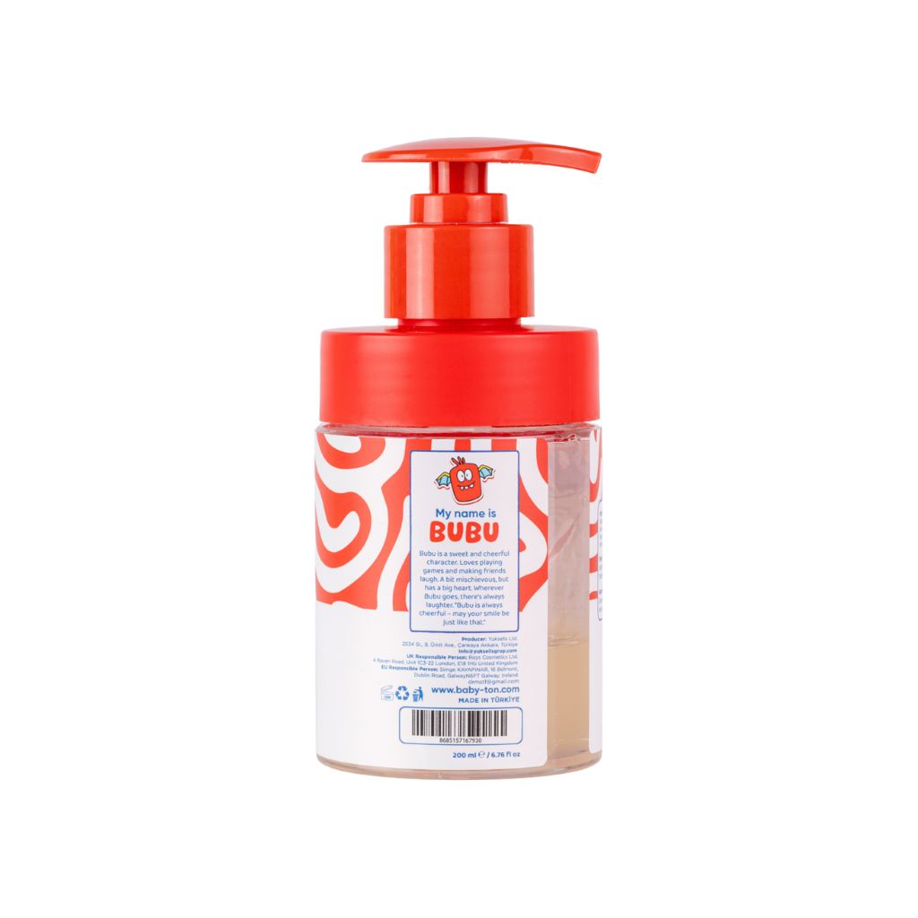 Babyton Tandpasta Pompflacon Met Fluoride 2+ Aardbei Smaak 200 ml
