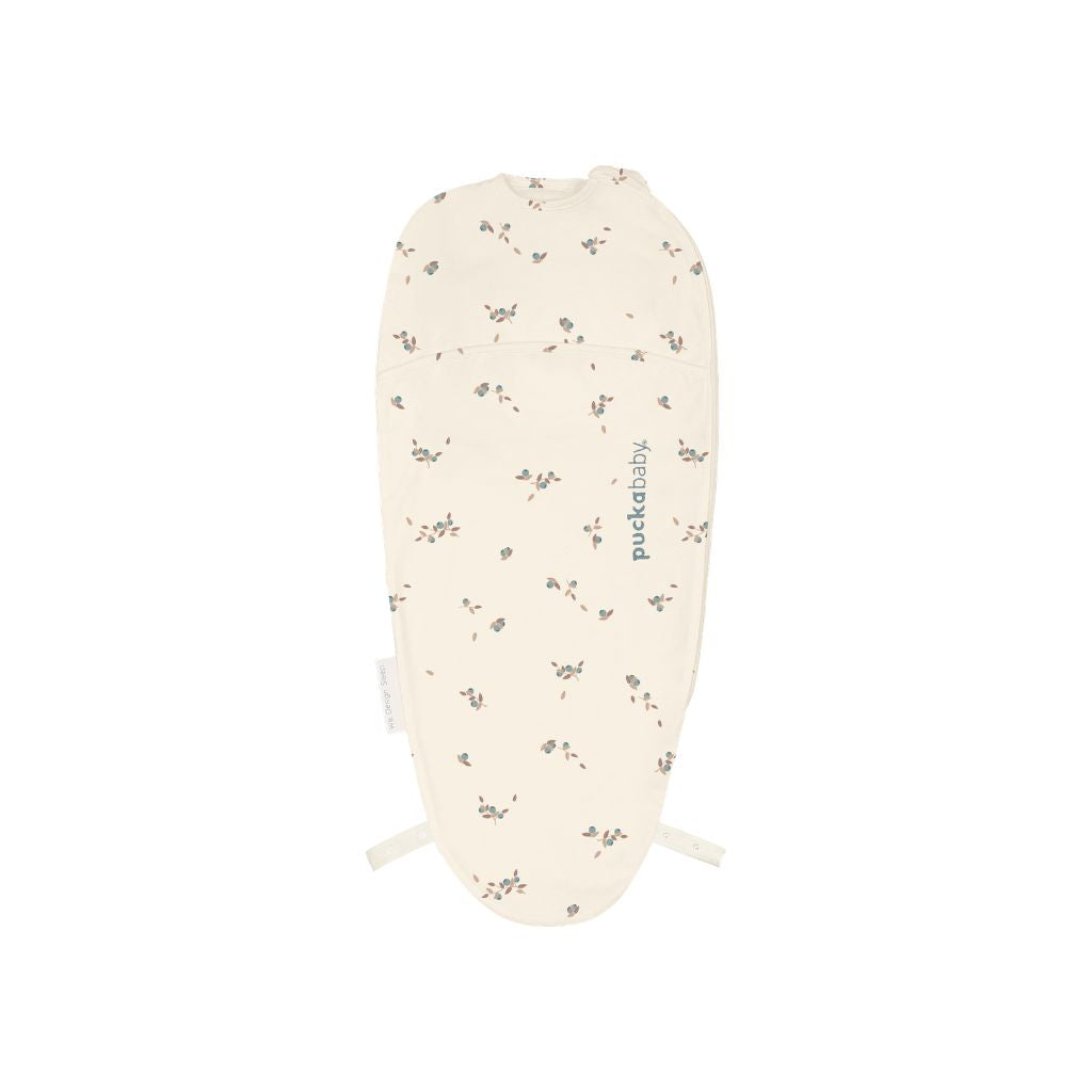 Puckababy Sac d'emmaillotage / Sac De Couchage d'été The Orginal Piep Cotton TOG 0,5 Blueberries 66 cm