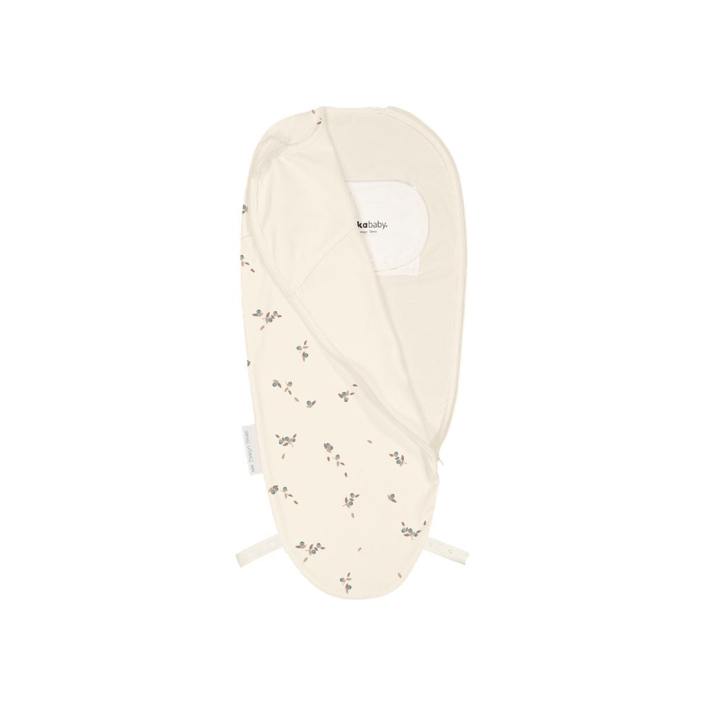 Puckababy Sac d'emmaillotage / Sac De Couchage d'été The Orginal Piep Cotton TOG 0,5 Blueberries 66 cm