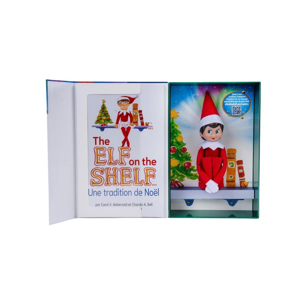 The Elf On The Shelf Coffret Cadeau Fille Livre + Poupée FR Multi