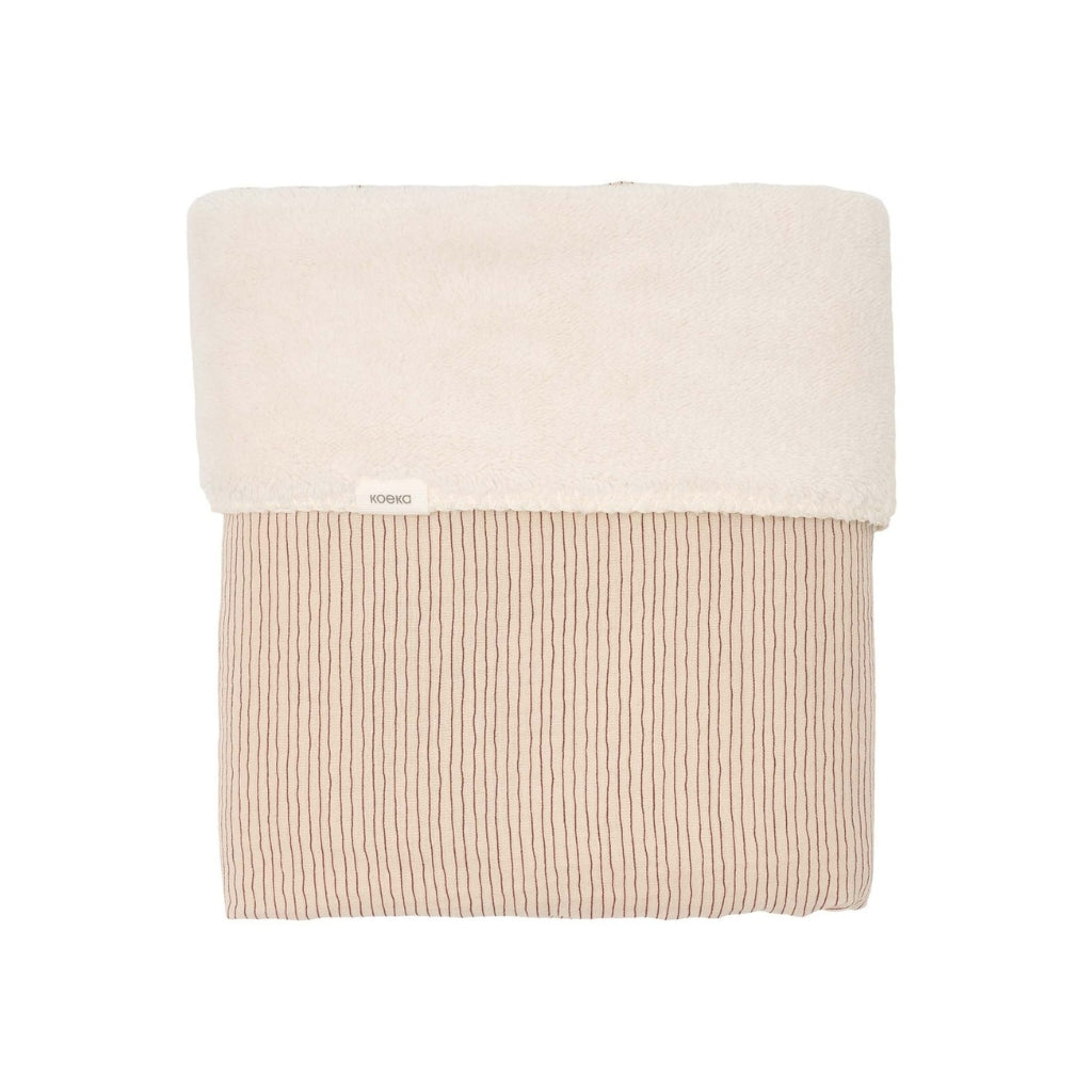 Koeka Couverture Pour Lit Teddy Whisper Waves Burgundy Lg 100 x L 150 cm