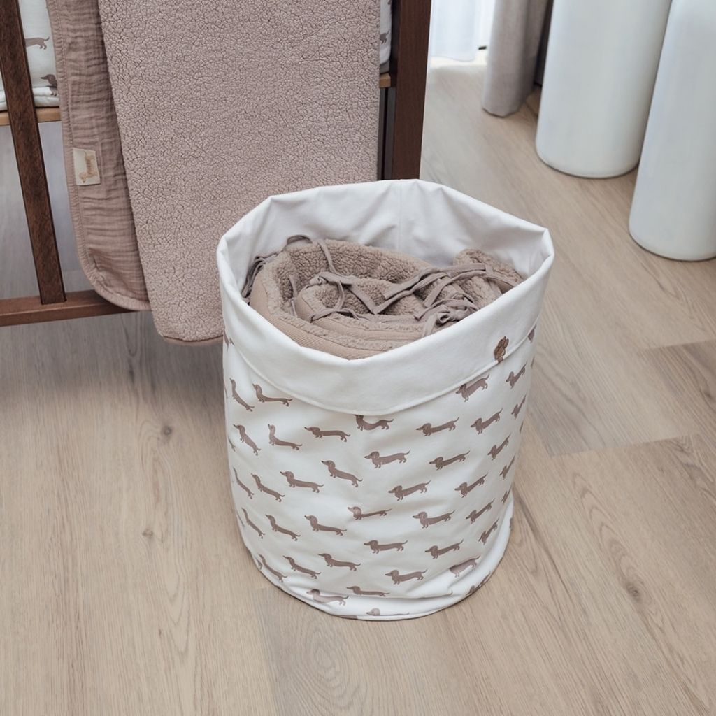 Pericles Grand Panier De Rangement Teckel Allover Powder