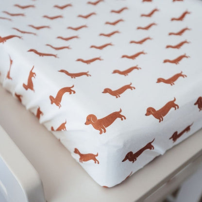 Pericles Housse Pour Matelas à Langer Teckel Allover Taupe