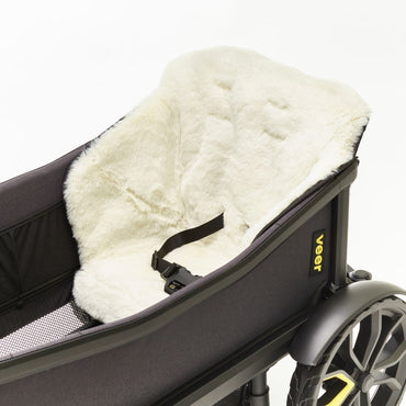 Veer Zitje Vegan Schapenvacht Voor Bolderkar Cruiser White