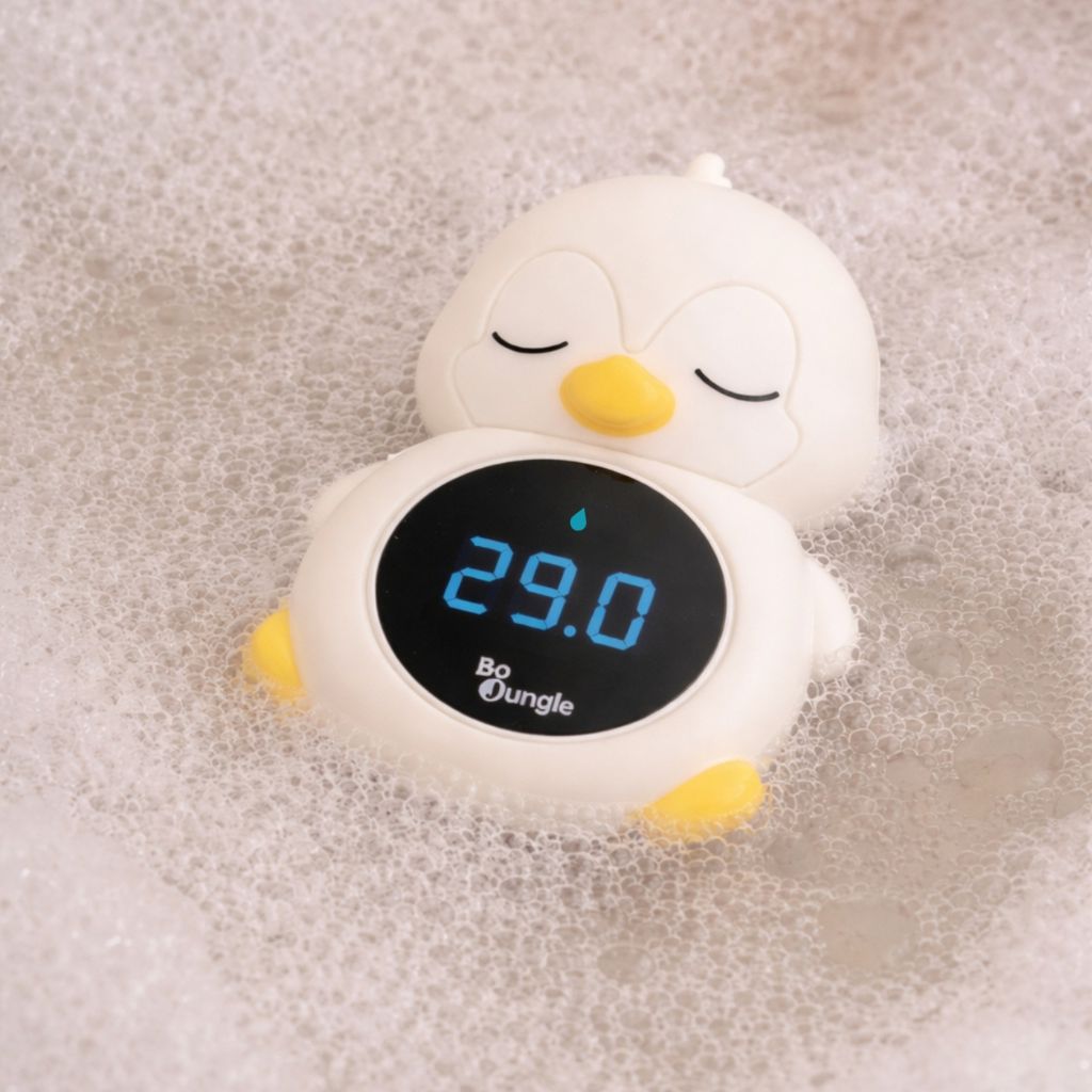 BoJungle 3-in-1 Digitale Bad / Slaapkamer Thermometer + Nachtlampje White