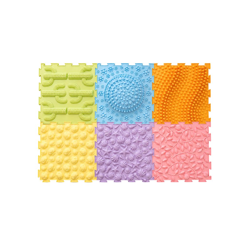 Sense2Play Sensorische Voelmatten Pasteltinten – 6 Stuks
