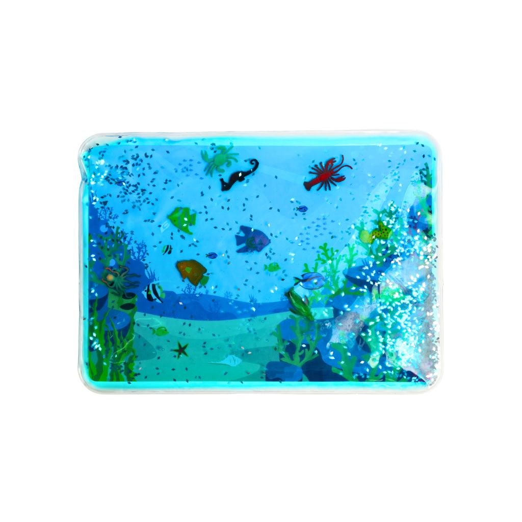 Sense2Play Coussin à Liquide Sensoriel Animaux Marins Blue 