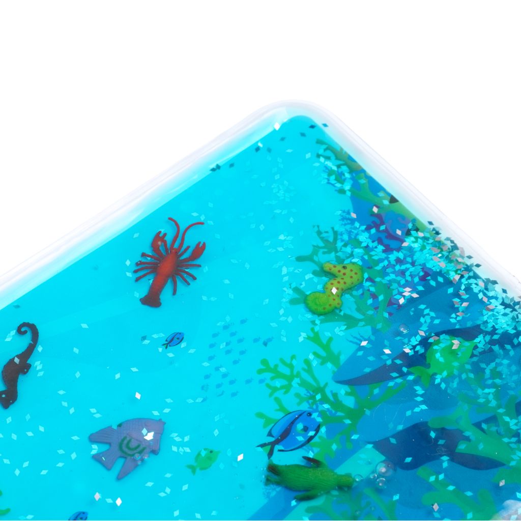 Sense2Play Coussin à Liquide Sensoriel Animaux Marins Blue 
