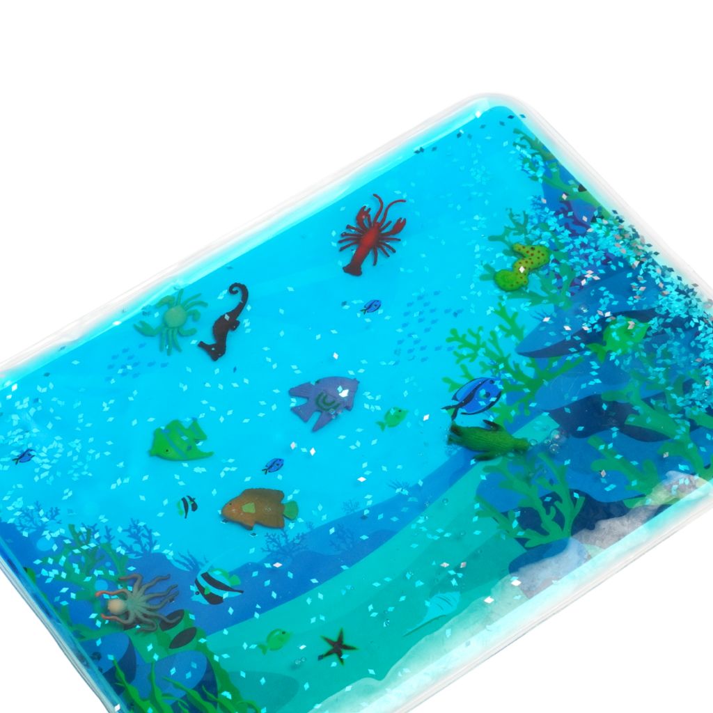 Sense2Play Coussin à Liquide Sensoriel Animaux Marins Blue 