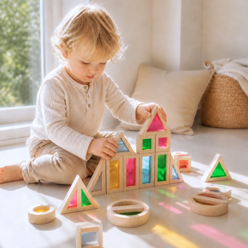 Sense2Play Blocs De Fenêtre En Bois Arc-en-ciel Lumi'Sky Multi – 24 Pièces
 
 
 