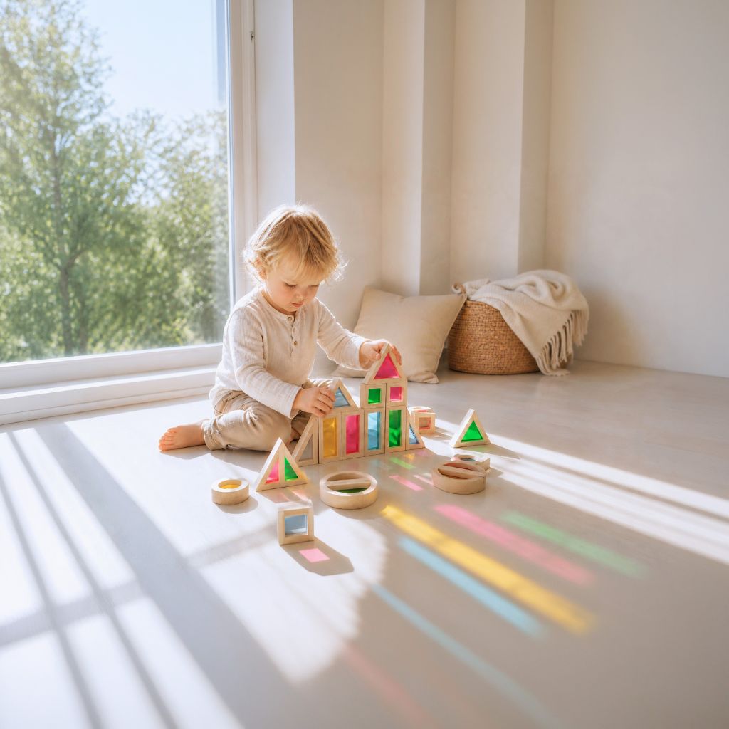Sense2Play Blocs De Fenêtre En Bois Arc-en-ciel Lumi'Sky Multi – 24 Pièces
 
 
 