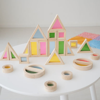 Sense2Play Blocs De Fenêtre En Bois Arc-en-ciel Lumi'Sky Multi – 24 Pièces
 
 
 