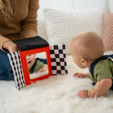 Manhattan Toy Wimmer Activiteitenspeeltje Spiegel Peek & Go Black / White