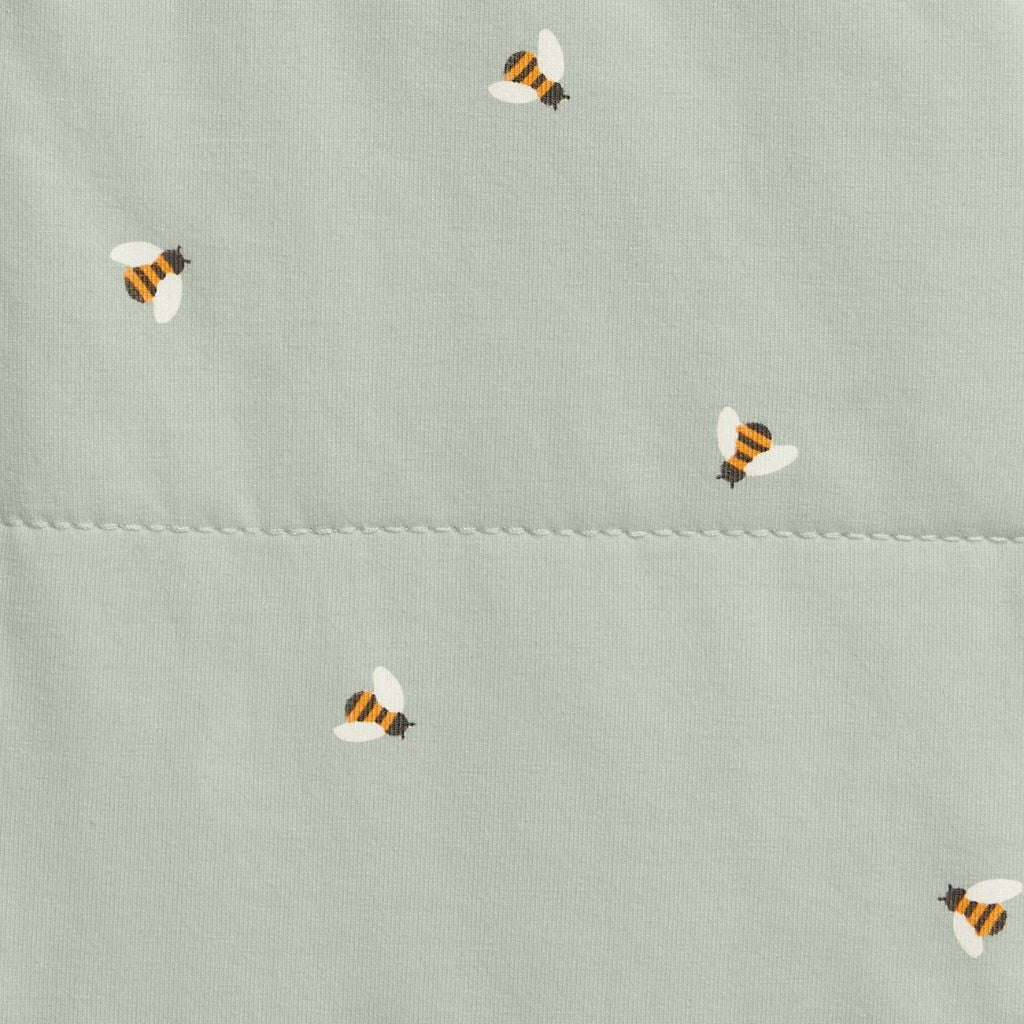Love to Dream Inbakerzak / Slaapzak Swaddle Up™ Quilted TOG 2,5 Olive Bees 57 cm