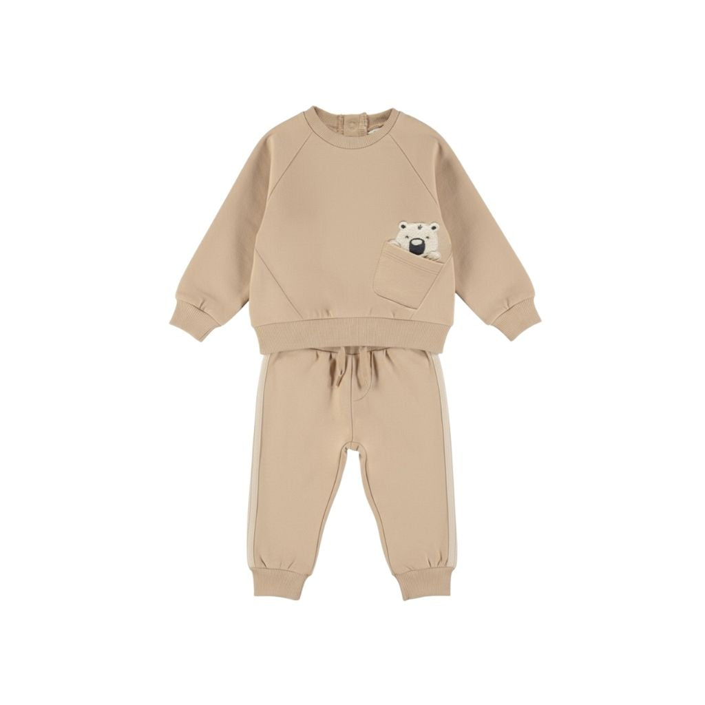 Dirkje Set 2 - Delig Sweater Loose Fit Jogging Jongens Irish Cream