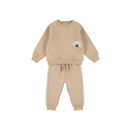 Dirkje Set 2 - Delig Sweater Loose Fit Jogging Jongens Irish Cream