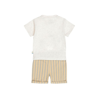 Ensemble 2 Pièces Dirkje T-shirt à Manches Courtes Et short Blanc Cassé