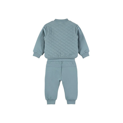 Dirkje Ensemble 3 - Pièces Gilet T-Shirt Jogging Garçons Ocean Mist 