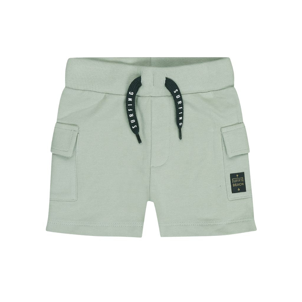 Dirkje Short Cargo Vert Sauge Pour Garçons
