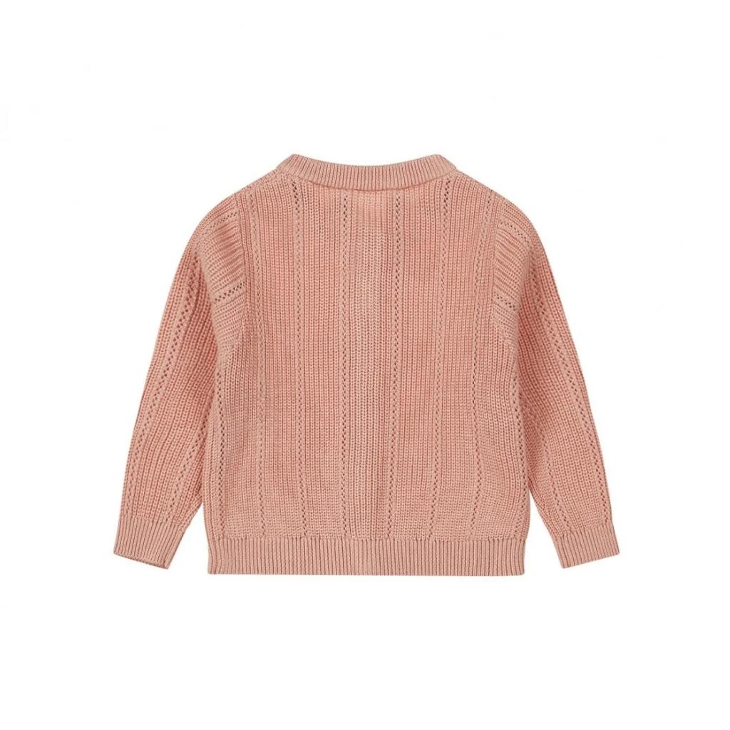 Dirkje Gilet Organic Cotton Dusty Pink Meisjes