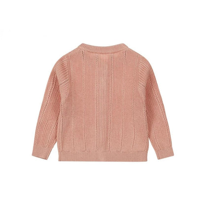 Dirkje Gilet Organic Cotton Dusty Pink Meisjes