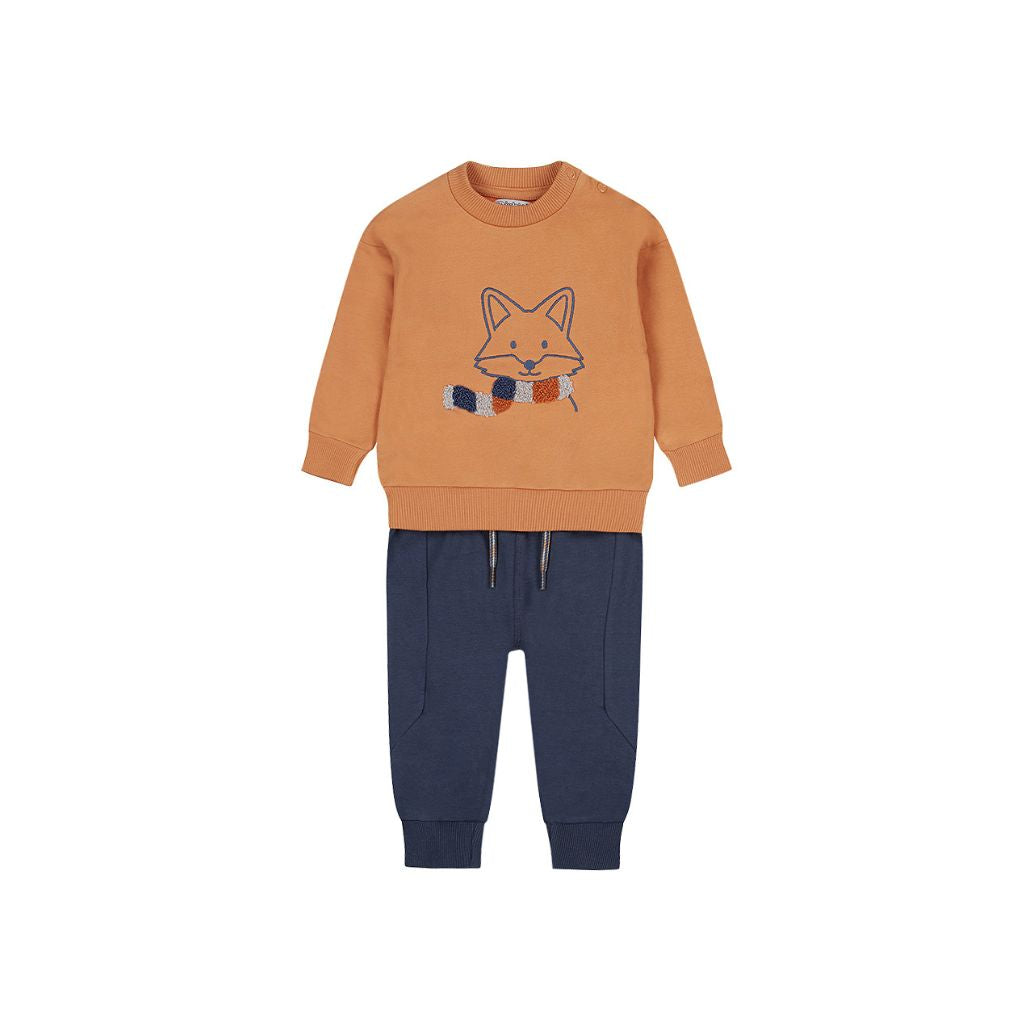 Dirkje Set 2-delig broek sweater Faded cognac jongen