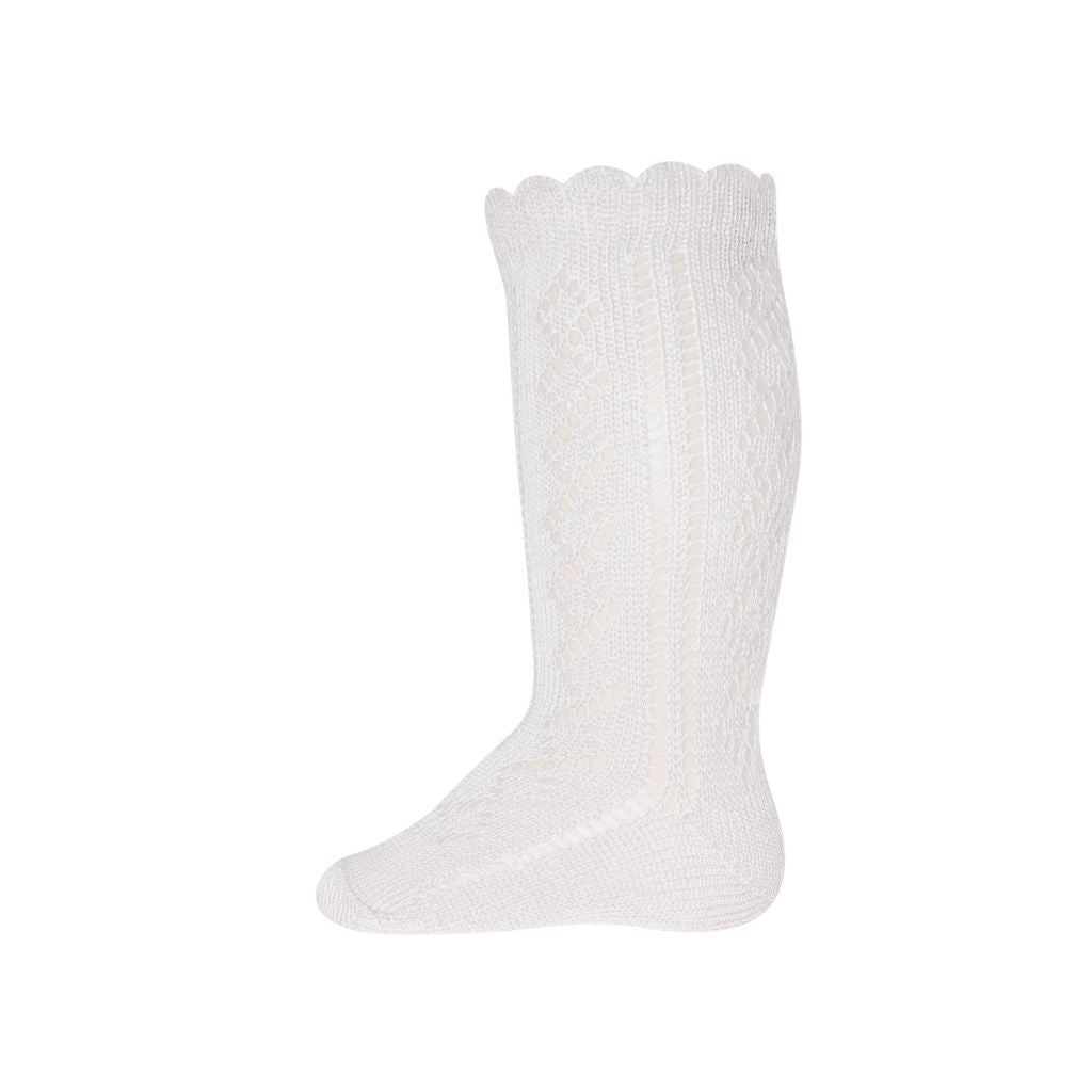 Ewers Kniekous Traforato White Uniseks
